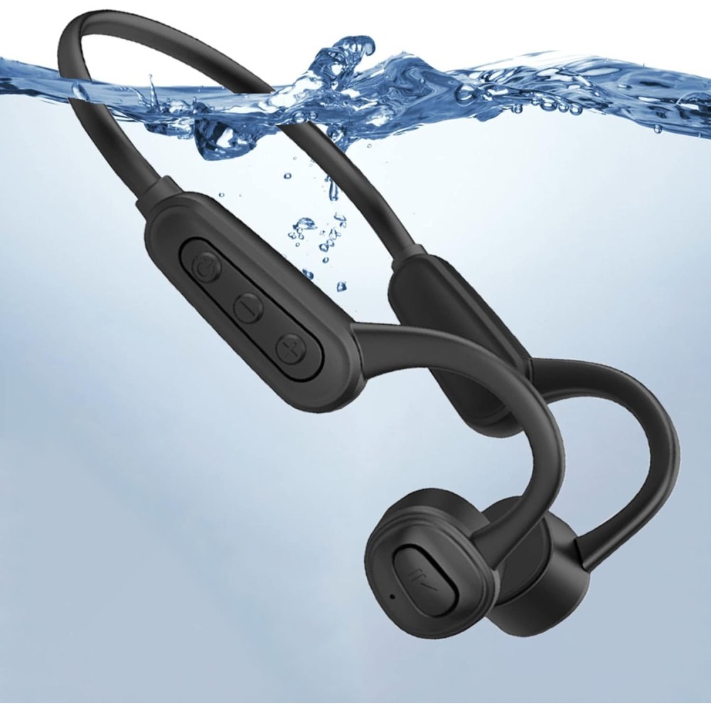 Headphones Waterproof Bluetooth Essonio, IPX8, Black