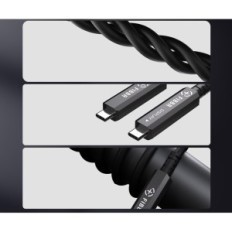 USB-C Fibbr 10m, 10Gbps, 60W Pd, VR, Kannettava tietokone, Kamera