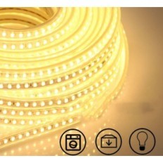 LED PC, 230 V, 3000 K, IP67, 20 metrov, horúca biela