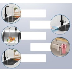 Cozinha Desperdício Shredder Baoshishan, 1200 ml, 560 W