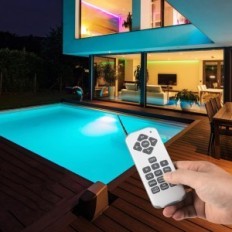 Illuminazione per piscina subacquea King Led RGBW 38 in IP68 12 V, utilizzato