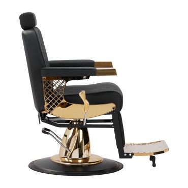 Barberstol Marcus Gold — fra siden