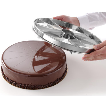 Markör för att skära kakan. 320mm - 8 portioner - Hendi 512500