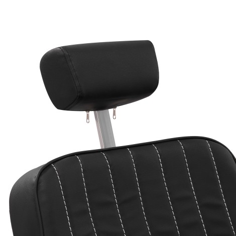 Barberarstol Marcus Gold — närbild av huvud