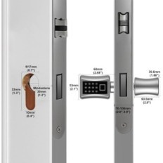 Otisak prsta Eseesmart vrata brave YL-71 35/35, kod, tipku, otisak prsta