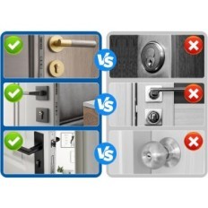 Impressão digital Eseesmart Bloqueio da porta YL-71 35/35, código, chave, impressão digital