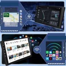 HODOZZY, 45 W, 4 + 64G autoraadio, WiFi, Bluetooth, USB