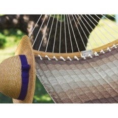 Hammock Bathonly 450 IB 200 kg Zelená pohodlná zahradní houpací síť se silnými odkazy na relaxaci