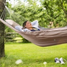 Hamak wahadłowy Bathonly 450 IB 200 kg zielony wygodny hamak ogrodowy z mocnymi linkami do wypoczynku na świeżym powietrzu