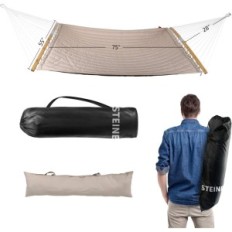 Hammock Bathonly 450 Ib 200 kg Zelena udobna vrtna mreža s jakim vezama za opuštanje