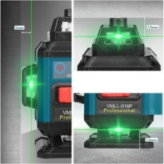 Sinoapollo compact laser level 4D, 16 lines, with batteries and remote control