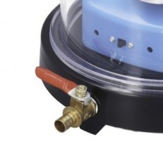 Vakuumklocka med DPOFIR-pump, laboratoriekammare, utställning