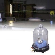 Vakuumsko zvono s dpofirs pumpom, laboratorijskom komorom, izložbom