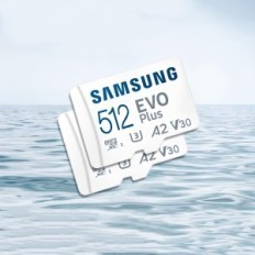 Samsung 512GB MicroSDXC mälukaart, UHS-ja U3 A2 EVO pluss adapteriga
