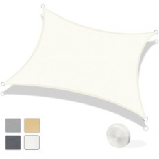 Sombrilla AXT SHADE, 5x6 metros, Crema-Blanca