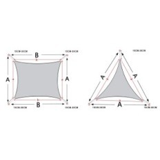 Sunshade AXT Shade, 5x6 meter, room-wit