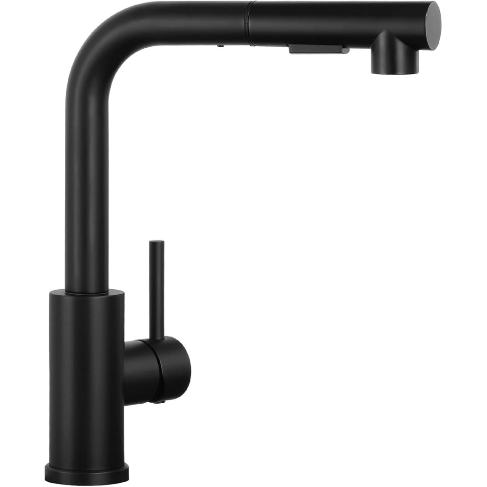 Küchenbatterie DJs PK-028B, Single, Edelstahl, Schwarz Ausstellung