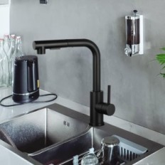 DJ de la batterie de la cuisine PK-028B, Simple, Acier inoxydable, Exposition noire