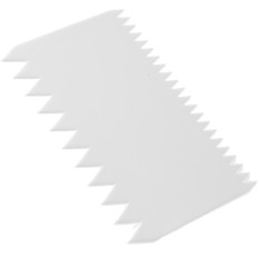 Combador serrilhado retangular - 6pcs definido. - HENDI 554173