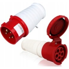 Rabljena industrijska vtičnica za industrijo z IP67, 380-415V, 125A, 5-pin 3P + N + E vtič