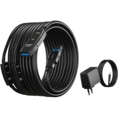 Fio de extensão mutecpower, USB, 20 metros