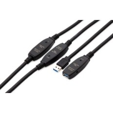 Mutecpower forlengelsestråd, USB, 20 meter