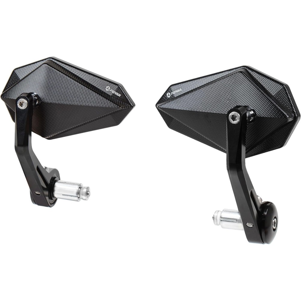 Rear-view mirror Fenrir, black, for Naked Bike motorcycles, scooters