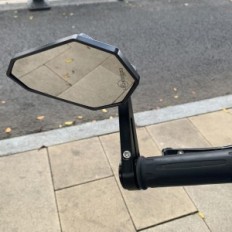 Espelho traseiro Fenrir, preto, para bicicleta, scooters, usado