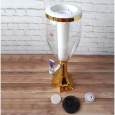 Opplyst LED Drikke Dispenser, Kapasitet 2 L, Modell Babylon Tower