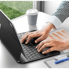 EARTO IPAD AIR 12.9 IT (M2, 2024), 800 mAh, typ-C, bakgrundsbelyst, svart