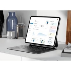 EARTO IPAD AIR 12.9 IT (M2, 2024), 800 mAh, typ-C, bakgrundsbelyst, svart