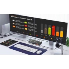 Ozvavzk-schakelaar, 2 monitoren, KVM, HDMI, USB Type C