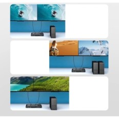 Ozvavzk Switch, 2 Monitorer, KVM, HDMI, USB Typ C