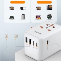 Tessan 100W USB C 2 USB Assumen En snabb laddning Multi-enheter samtidigt