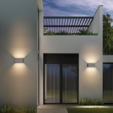 Lampa s pohybem pohybu KLIGHTEN, 24 W, IP65, 3000 K, 2 ks, použitý