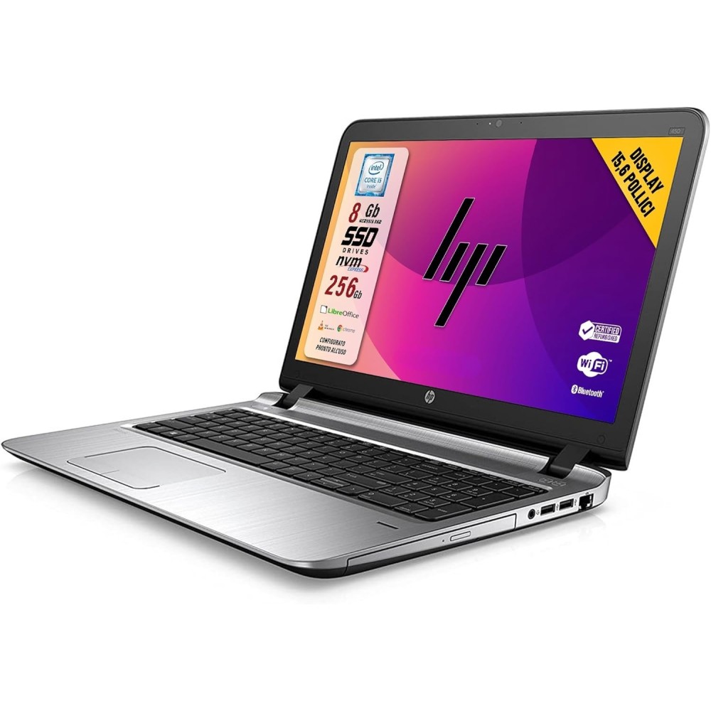HP Probook Intel I5 8GB RAM SSD 256GB REGRIVED BUSINESS NOTEBOOK med Windows