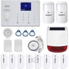 Tecpeak alarmsystem med GSM / WLAN, indstillet med ekstern sirene