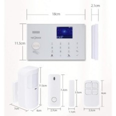Tecpeak alarmsystem med GSM / WLAN, indstillet med ekstern sirene