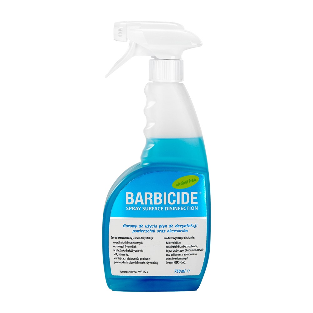 Barbicide geruchloses Spray zur Desinfektion aller Oberflächen, 750 ml — Vorderansicht