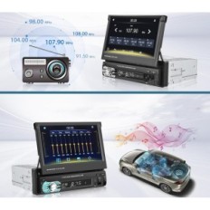 INEFALA-autoradio, 45 W, Bluetooth, FM vaurioitunut