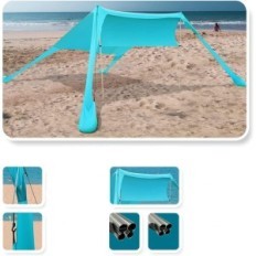 Beach telk fbsport UPF50 + liivaga Spatulaga Kokkupandav päikeseloojang lastele