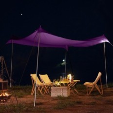 Tenda da spiaggia Jaicom 3m x 3m UPF 50+ Padiglione portatile Protezione contro il sole e il vento