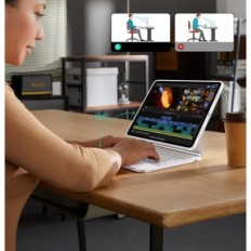 ESR klaviatūros dėklas "iPad Air" 13, QWERTZ, balta, naudojama