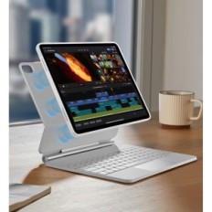 ESR-näppäimistön tapaus iPad Air 13, QWERTZ, Valkoinen, käytetty