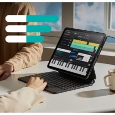 ESR iPad Pro 13 Tastiera Cali. M4, Laptop, Model 6B023, Mostra