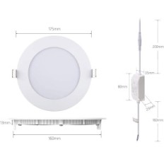 GreenClick Lamp, 230 V, 5 x 12 W, 960 Lumen, 3000 Kelvins, IP44, 4 stuks.