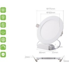 GreenClick Lamp, 230 V, 5 x 12 W, 960 lumens, 3000 Kelvins, IP44, 4 kpl.