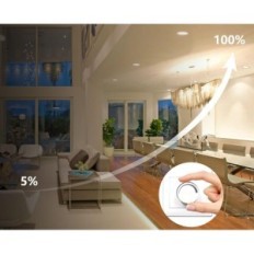 GreenKlick-Lampe, 230 V, 5 x 12 W, 960 Lumen, 3000 Kelvins, IP44, 4 Stück.