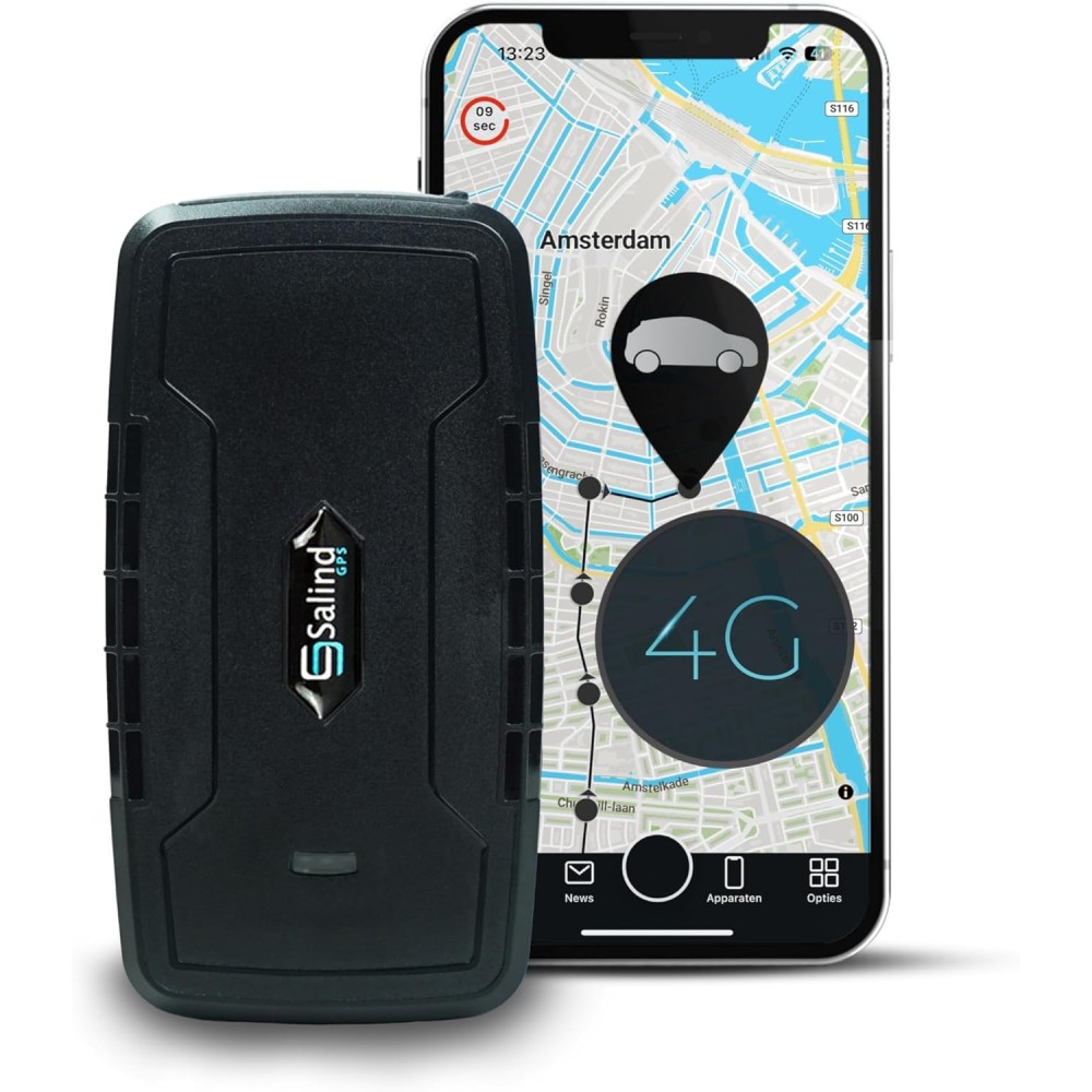 GPS Salind GPS nyomkövető, 4G, 20000 mAh hosszú hatású nyomkövető mobil alkalmazással