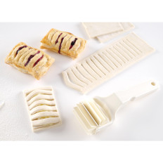 Rolka tnąca wałek do nacinania ciasta w paski Kitchen Line 80x210mm - HENDI 515068